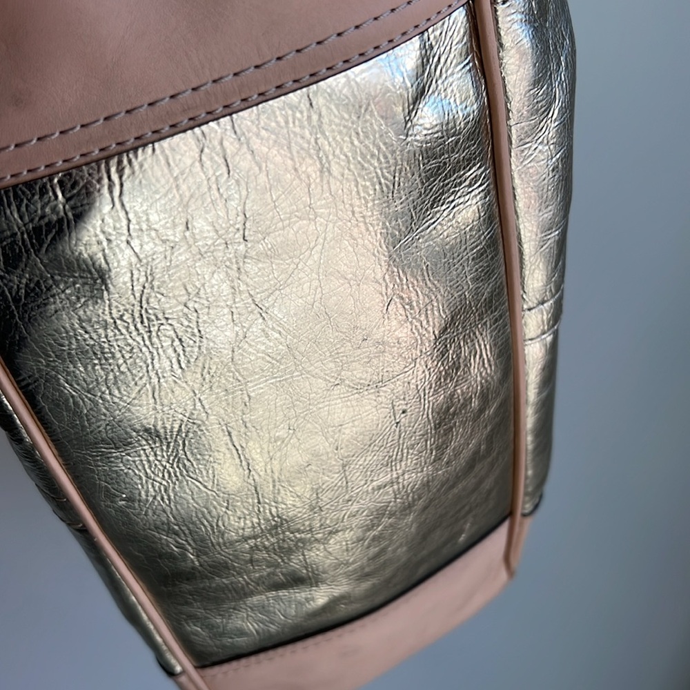 COACH Champagne Gold Tote - Picture 12 of 16